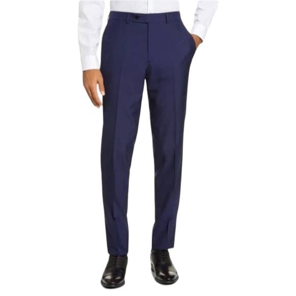 TED BAKER LONDON Men's Luxury Jones CT Dress Pants in Blue 40 x 30 NWOT - Picture 1 of 9